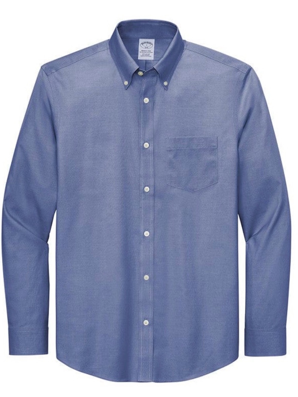 Brooks Brothers Blue and White Button Down Shirt Size 16.5/34
